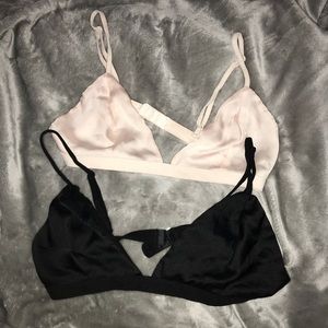 Me to We silk bralettes. never worn
